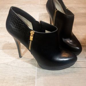 Micheal Kors Black Heel Boots